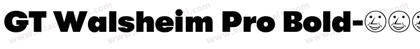 GT Walsheim Pro Bold字体转换